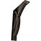 Ekena Millwork Miller Wrought Iron Bracket, (Triple center brace), Antiqued Pale Gold 2"W x 7 1/2"D x 10"H BKTM02X07X10TMIAPG - alternate 1